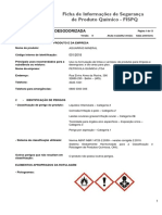 Ficha de Informações de Segurança de Produto Químico - FISPQ