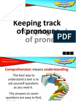 Keep track of pronouns