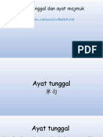 Ayat Tunggal Dan Ayat Majmuk