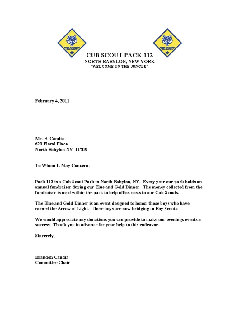 Donation Letter PDF