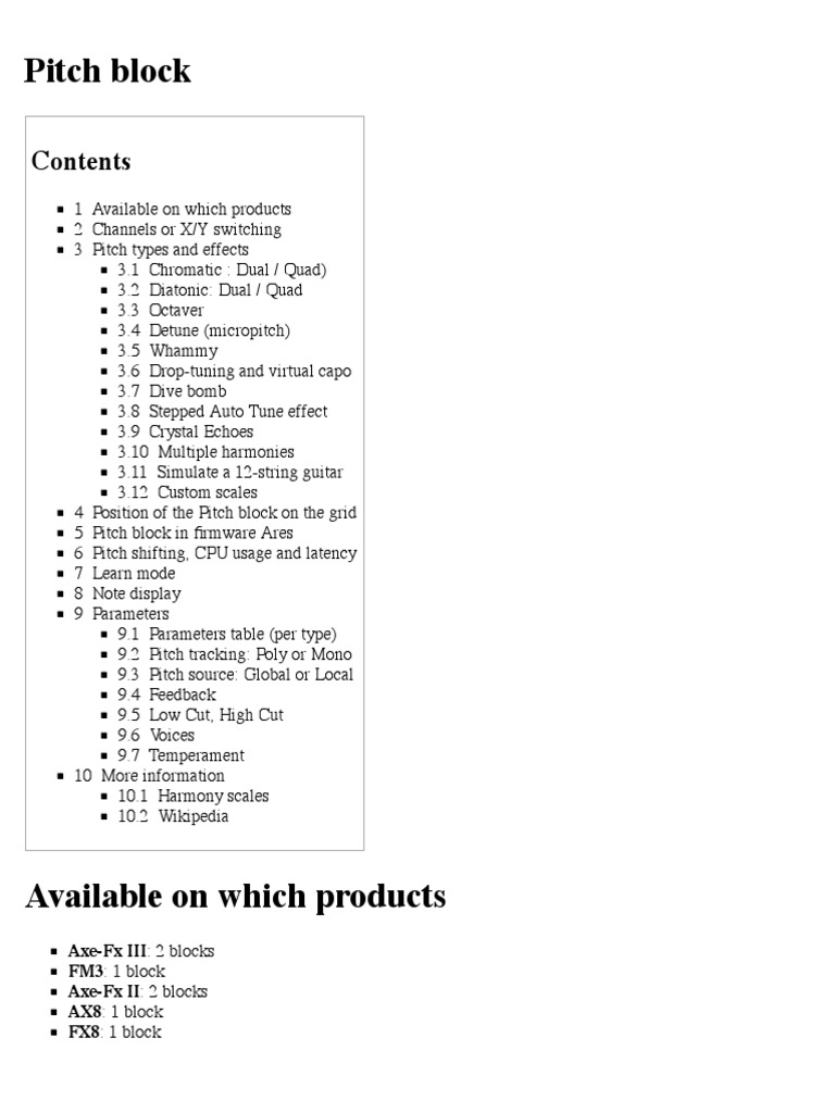 Comprehensive Guide to Pitch Blocks | PDF | Pitch (Music) | Scale (Music)