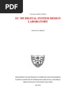 Ec 305 Digital System Design Laboratory: V Semester Btech (E&C)