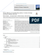 Energy Efficiency of Manufacturing Systems: A Review of Energy Assessment Methods and Tools