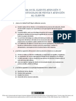 TemarioCGT2020 · TEST T10 El Cliente Atención y Calidad. Protocolos de Venta y Atención Al Cliente PDF
