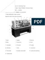 Machining Tools Lathe Parts & Controls