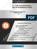Chapter 2.1. The Philosophical Background of Business Ethics