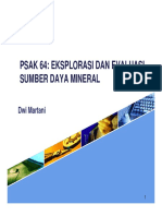 PSAK 64 Evaluasi Sumber Daya Mineral IFRS 6 Exploration 240911