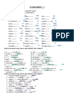 Subject Pronouns and Verb "To Be