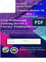 Common Module: 04: Civic Welfare and Training Service 1/ Literacy Training Service 1