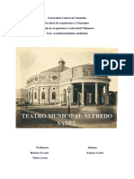 Teatro Municipal Alfredo Sadel Caracas historia arquitectura