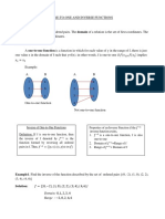 One to One and Inverse Functions 1