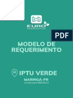 Modelo de requerimento IPTU Verde Maringá-PR