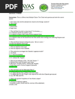 Module Pretest: Instructions: This Is A Fifteen-Item Multiple Choice Test. Read Each Question and Write The Correct