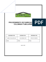 PROCEDIMIENTO DE FABRICACION DE COLUMNAS Rev. 0 xxx