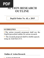 Action Research Outline: Deped Order No. 43, S. 2015