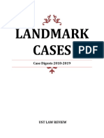 Landmark Cases Recent Jurisprudence