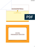 Materi 10 Model Persamaan Simultan