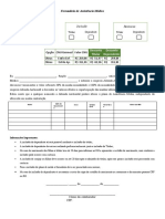 Formulário de Assistência Médica - Obra Desconto Titular e Dep 100% Unimed