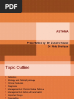 Asthma: Presentation By: Dr. Zunaira Nawaz Dr. Nida Shafique