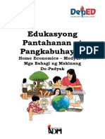 Epp5 - HE - Mod4 - Mga Bahagi NG Makinang De-Padyak