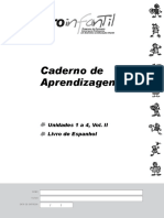Espanhol - Caderno de Aprendizagem - Unidades 1 A 4 - Volume 2