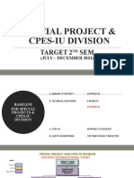 Special Project & Cpes-Iu Division: Target 2 SEM