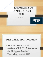 Lesson 3 Amendments of RA 5527