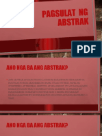 Pagsulat NG Abstrak