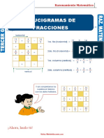 Crucigramas de Fracciones