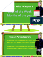Materi Kelas 7 Chapter 3: Days of The Week Months of The Year