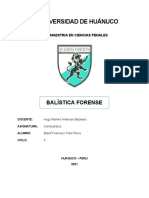 La Balista Forense - Criminalistica Branif Francisco Tello Ponce