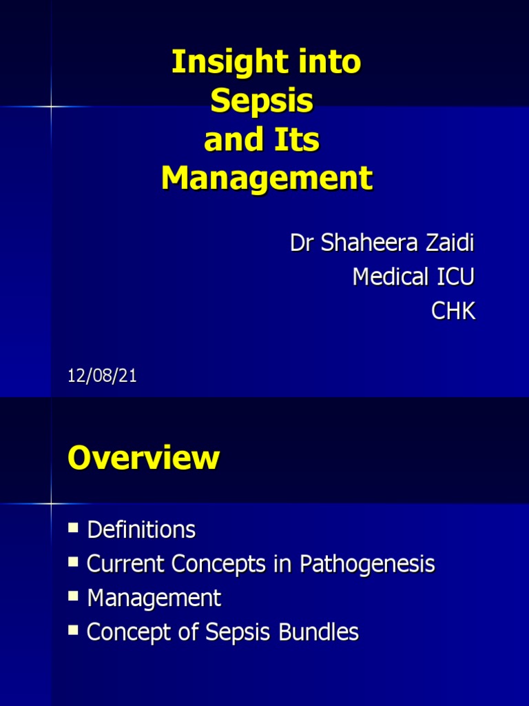 Sepsis Management Guidelines Overview | PDF | Sepsis | Medical Statistics