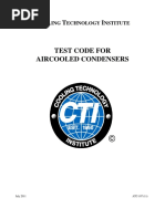 Test Code For Aircooled Condensers: Ooling Echnology Nstitute