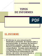 Tipos de Informes