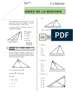 Propiedades de la mediana y triángulos rectángulos