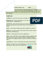 Train Cars 1 Intro Vocab Studen