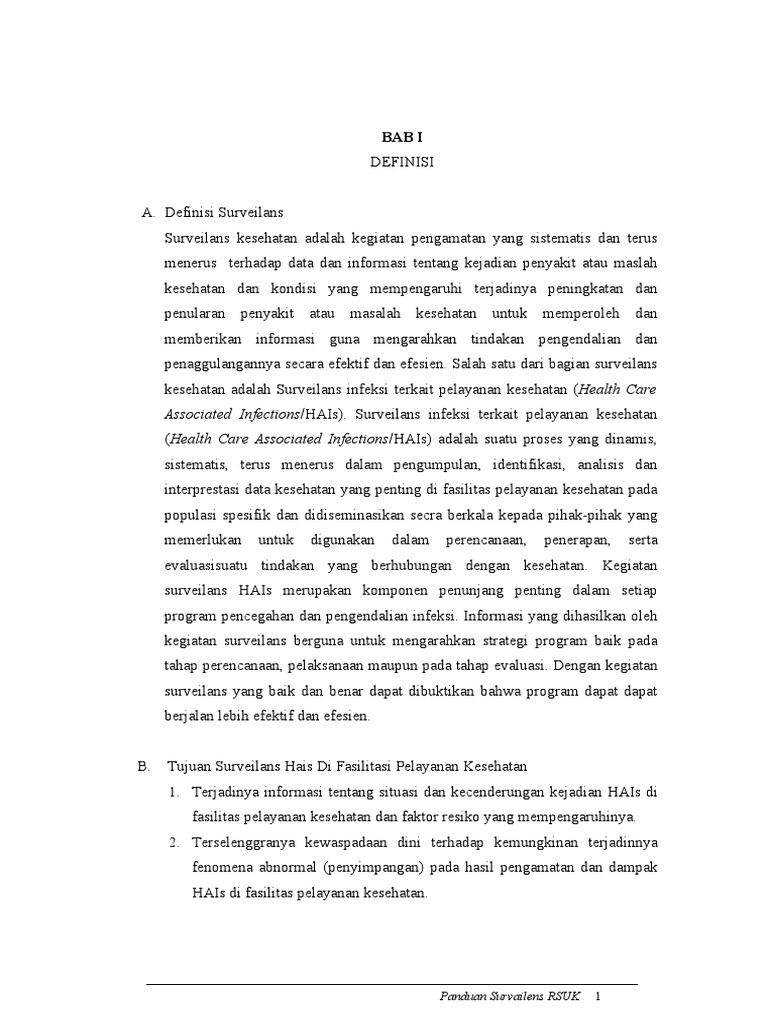 Panduan Surveilans | PDF