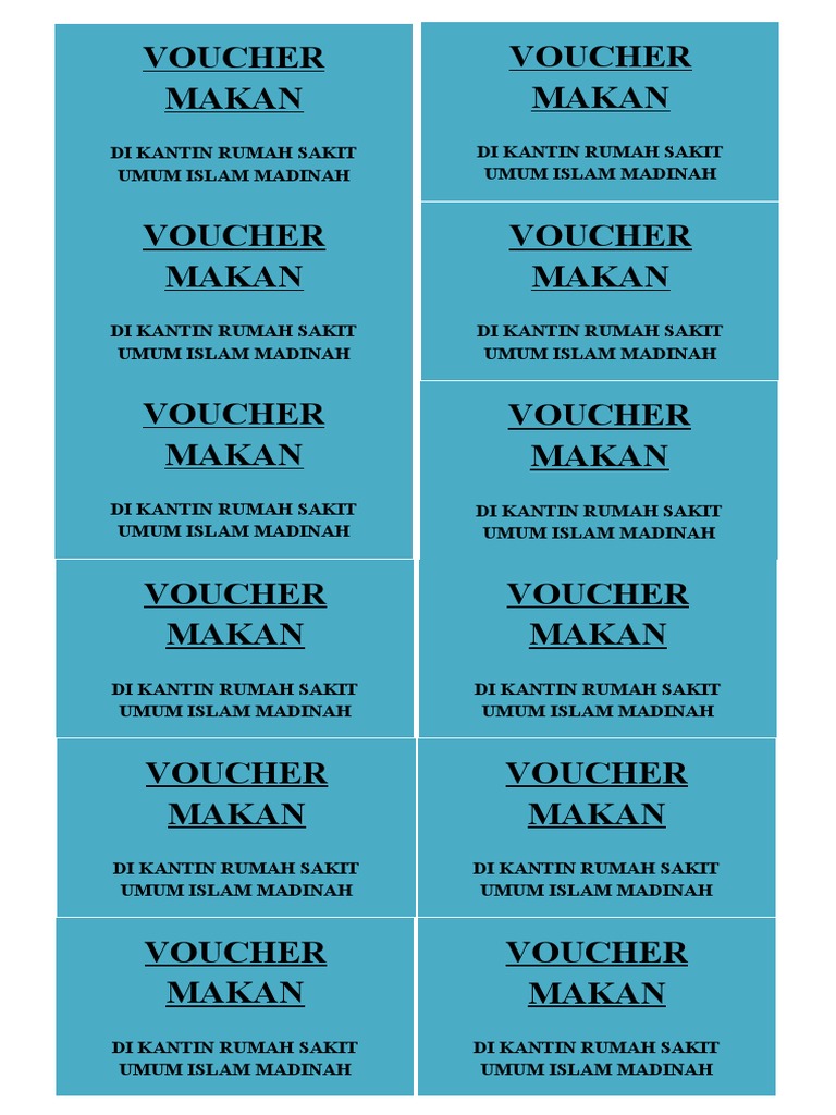 Voucher Makan Pdf