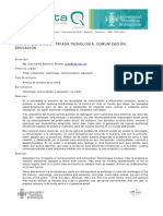 HISTORICIDAD DE LA TRÍADA TECNOLOGÍA, COMUNICACIÓN,