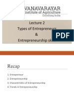 Types of Entrepreneurs & Entrepreneurship Skills