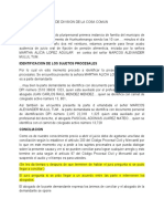 Guia de Audiencia de Fijacion de Pension Alimenticia.