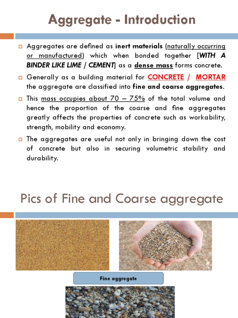 Sand Aggregate Pdf Concrete Sand