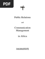 Public Relations and Communication