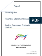 Godrej Consumer Financial Analysis