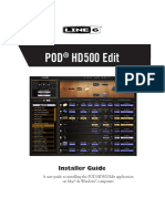 POD HD500 Edit Installer Guide - English ( Rev B )