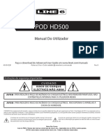 POD HD500 Quick Start Guide - Portuguese