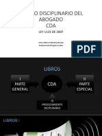 Código disciplinario del abogado CDA L123