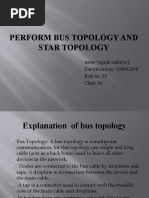 Perform Bus Topology and Star Topology