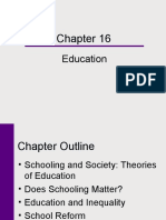 Education Chapter Outlines Theories Reforms