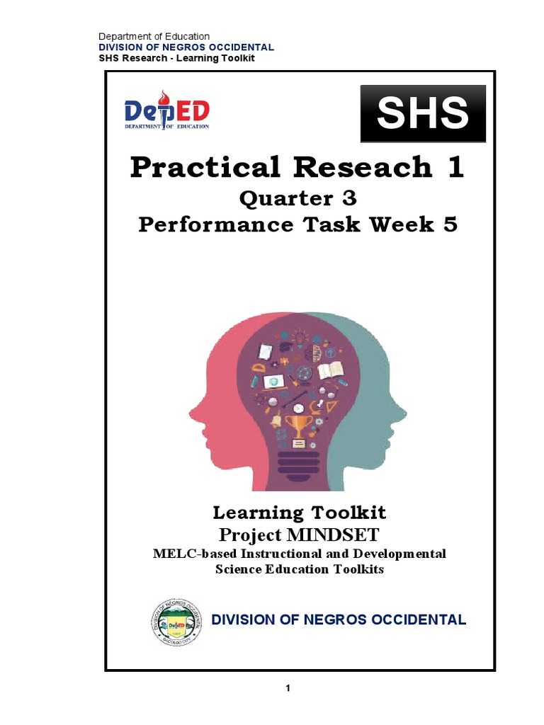 Practical Reseach 1: Quarter 3 Performance Task Week 5 | PDF ...